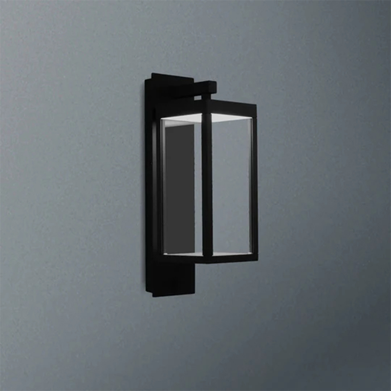 22559 Zewnętrzna lampa wejściowa na dziedziniec Lampa LED z aluminiową latarnią i czujnikiem dnia i nocy na werandę