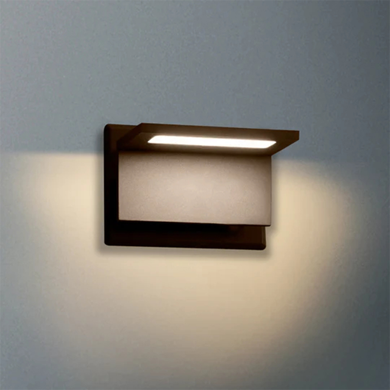 17309 IP54 10W 680Lm LED Czarny/Szary/Biały Kinkiet zewnętrzny